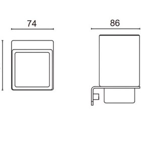 Resim Çelik Banyo Paris Dkp Diş Fırçalık Mat Siyah 