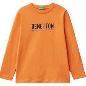 Resim United Colors Of Benetton Erkek Çocuk Sweatshirt Turuncu 
