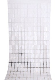 Resim Adet 1x2m Kare Yağmur Ipek Kapı Perdesi Doğum Günü Partisi Arka Plan Duvar Dekorasyonu 