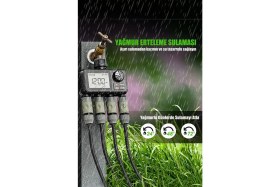 Resim Konk Tools Akıllı Bahçe Sulama Bilgisayarı - 4 Çıkışlı Dijital Zamanlayıcı - Yağmur Erteleme Modlu 