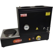 Resim Mizan Çift Demlikli 30 Lt. Pleytli Çay Kazanı - Elektrikli Siyah Kahveci Ocağı +Demlik 