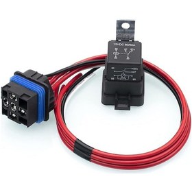 Resim Tekneler İçin 5 Pinli Pigtail Bağlantılı Ağır Hizmet Tipi 12 Volt Su Geçirmez 60/80 Amper Otomotiv Rölesi - Kaiyi 