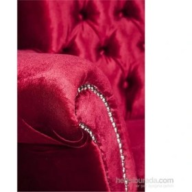 Resim İkili Aşk Koltuğu - Şarap Kırmızı 