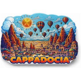 Resim Silikon Buzdolabı Magneti Model 5 Kapadokya Temalı 