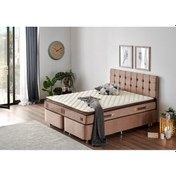 Resim Nironyatak W. Cotton 150X200 Cm Çift Kişilik Pedli Yatak Baza Başlık Takımı 