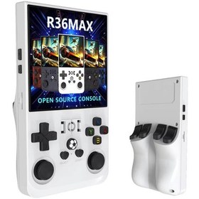 Resim R36 Max Retro Modern Oyun Konsolu Akos İşletim Sistemli 21.000 Oyunlu 4 İnç Çanta li 