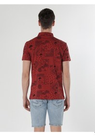 Resim Colin's Regular Fit Polo Yaka Turuncu Erkek Kısa Kol Tişört CL1058211_Q1.V1_COR Kahverengi 