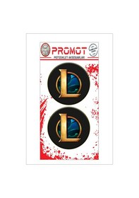 Resim League Of Legends Tasarımlı 3d Kabartmalı Damla Logo Sticker 5cm 01 