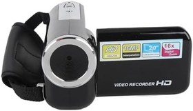 Resim DV Kamera, 1080p Video Kamera, 16MP, 16x Dijital Zoom, 2 inç Ekran, Selfie Modunu Destekler, Video Duraklama, döngü kaydı, Zaman Filigranı (BLACK) 