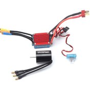 Resim Konesam 1/16 1/18 Rc Araçlar İçin 7200kv 4kutuplu Sensörsüz Fırçasız Motor Ve 25a Esc Seti 