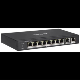 Resim Hilook Ns-0310p-60(b), 8port, Megabit, Poe 60w, 2 Port Gigabit Uplink, Long Range 250metre, Yönetile 