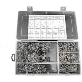Resim 1200 Adet / Takım Kutulu Araba Tampon Kırık Onarım Kaynak Tel Çivi 