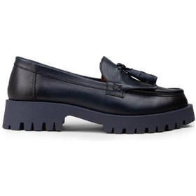 Resim Deery Kadın Hakiki Deri Lacivert Püsküllü Loafer - 02033zlcvc02 
