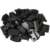 Resim 50 Adet 55 Mm Siyah Yatak Slat Plastik Uç Kapağı Tutucu - Kaiyi 