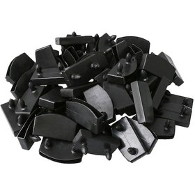 Resim 50 Adet 55 Mm Siyah Yatak Slat Plastik Uç Kapağı Tutucu - Kaiyi 