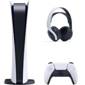 Resim Sony Playstation 5 dijital + Ps5 Pulse 3D 