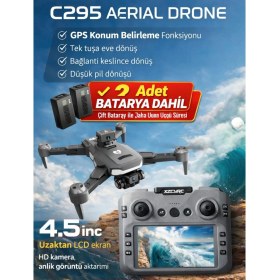 Resim Azurtech C29S Gps 4K Esc Kamerali Drone 1km Menzil - 25 Dk Ucus - Brushless Motor Akilli Kumanda X2 Batarya 