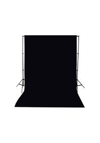 Resim Ürün Çekimi İçin 200 x 300 CM Siyah Fon Perde + Fon Standı 