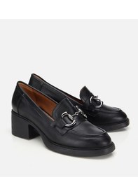Resim Hotiç Kadın Deri Siyah Tokalı Yüksek Topuklu Klasik Loafer 01ayh312800a100 01ayh312800a100 Siyah 