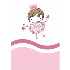 Resim Dijital Baskılı Pembe Balerin Desen Dekoratif Yıkanabilir Kaymaz Taban Çocuk Halısı Çok Renkli 