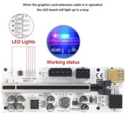 Resim Ver010-X Riser Kart 8 Kapasitörlü Yükseltici Pcı-E X1 To X16 Mini 