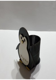 Resim Penguen Formatında Kalemlik 