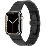 Resim Watch 44mm Kordon Uyumlu Krd-79 Metal Strap Kayış Clo- Siyah 