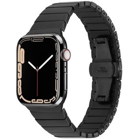 Resim Watch 44mm Kordon Uyumlu Krd-79 Metal Strap Kayış Clo- Siyah 