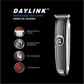 Resim Daylink Güçlendirilmiş T Bıçaklı Turbo Güçlü Saç Sakal Tıraş Makinesi RD6050 