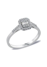 Resim Lova 0,22 Karat Baget Pırlanta Yüzük - 1040516 