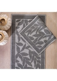 Resim Schafer Home Leaf 2 Li Banyo Paspası-gri Gri 