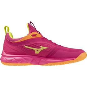 Resim MIZUNO Wave Luminous 3 Unisex Voleybol Ayakkabısı Pembe / Sarı 