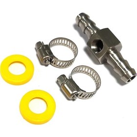 Resim Synodicmonth Yakıt Basınç Göstergesi Sensörü İçin 3/8 İnç Yakıt Hattı Yakıt Basıncı T Bağlantı Adaptörü T Bağlantı Adaptörü Konnektörü 