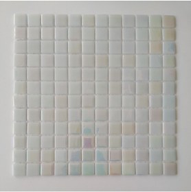 Resim MozaiKristaL Mutfak, Havuz, Banyo, Sauna, Spa Ve Tüm Yüzeyler Için, 25x25x5 Mm L. Beyaz Cam Mozaik. 