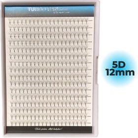 Resim Magic Lash 5d 12mm Rus Volume Hazır Demet Ipek Kirpik Turbo Fan Mini 