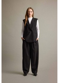 Resim Defacto Regular Fit Ceket Yaka Düğmeli Blazer Yelek F6105ax25aubk81 Siyah 