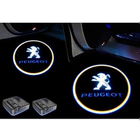 Resim Peugeot Araçlarına Kapı Altı Led Logo Mesafe Sensörlü Yeni Nes... 