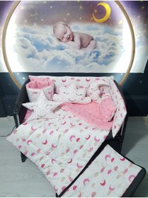 Resim özgürce Rahat ve sevimli 70x110 cm bebek uyku seti, 11 parça uyku arkadaşıyla 