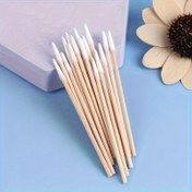 Resim 100 Adet Ahşap Tırnak Çubuğu - Oje Temizleyici ve Manikür için Hassas Arındırma Aletleri, Yumuşak Uçlu Nazik Düzeltme Malzemeleri, İyisiz Nail Art Ekipleri, El Gereçleri, Manuel Bakım Esansiyelleri, Basit Tasarım, Doğal Görünüm, Dayanıklı Ahşap, Şık Kalite 