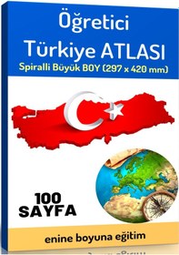 Resim Öğretici Büyük Boy Türkiye Atlası (100 Seçilmiş Harita) 