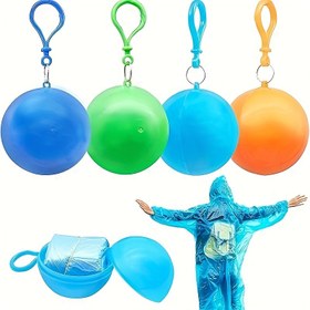 Resim 1 Adet/5 Adet Unisex Yetişkin Tek Kullanımlık Outdoor Rüzgarlık, Kampçılık, Bisiklet Sürme, Yürüyüş, Spor ve Eğlence Parkları İçin Temel - Karışık Renkler 