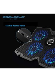 Resim Renvox 4 Fanlı LED’li Sessiz Laptop Soğutucu Stand USB Girişli 