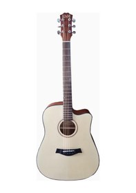 Resim Eva Af485ce Elektro Akustik Gitar Cutaway Kesik Kasa İle Üst 