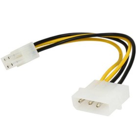 Resim 4 pin ATX 12V to 4 pin molex 12 power güç kablosu 30 cm 