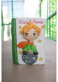 Resim Küçük Prens Kitabı Şeklindeki Kalemlik 10x8 Cm 