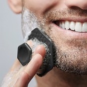Resim 1 adet Erkek Silikon Yüz Temizleyici - Nazik Peeling Ped ve Derin Yüz Temizliği için Masaj Aleti, Ölü Deri Giderici, Kokusuz 