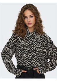 Resim Only Onlkatty Lıfe L/s Loose Shırt Ptm Kadın Siyah Gömlek - 15341494 