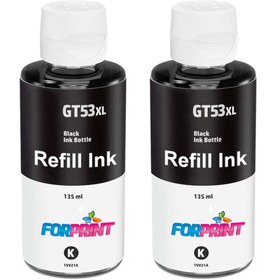 Resim FORPRİNT HP DeskJet GT 5810 Yazıcı Uyumlu Forprint GT53XL (Eco100 Plus) Mürekkep 