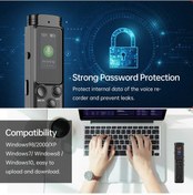 Resim Reedark K96 Dijital Ses Kaydedici: 8gb Dahili Hafıza, 0.96 İnç Renkli Ekran, Yüksek Kaliteli Kayıt, Şarj Edilebilir Pil. 