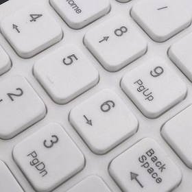 Resim Mini USB Wired Numeric Keypad Numpad 18 Keys Digital Keyboard for Accounting Teller Laptop Android Notebook Tablets PC (White) 
